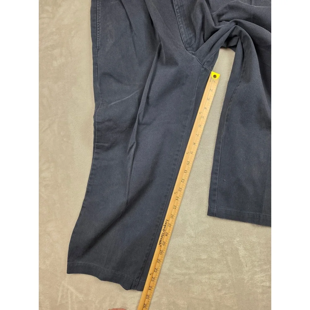 Vtg Polo Ralph Lauren Andrew Pant Mens 38x29 Fit 37x25 Blue Double Pleated *Read